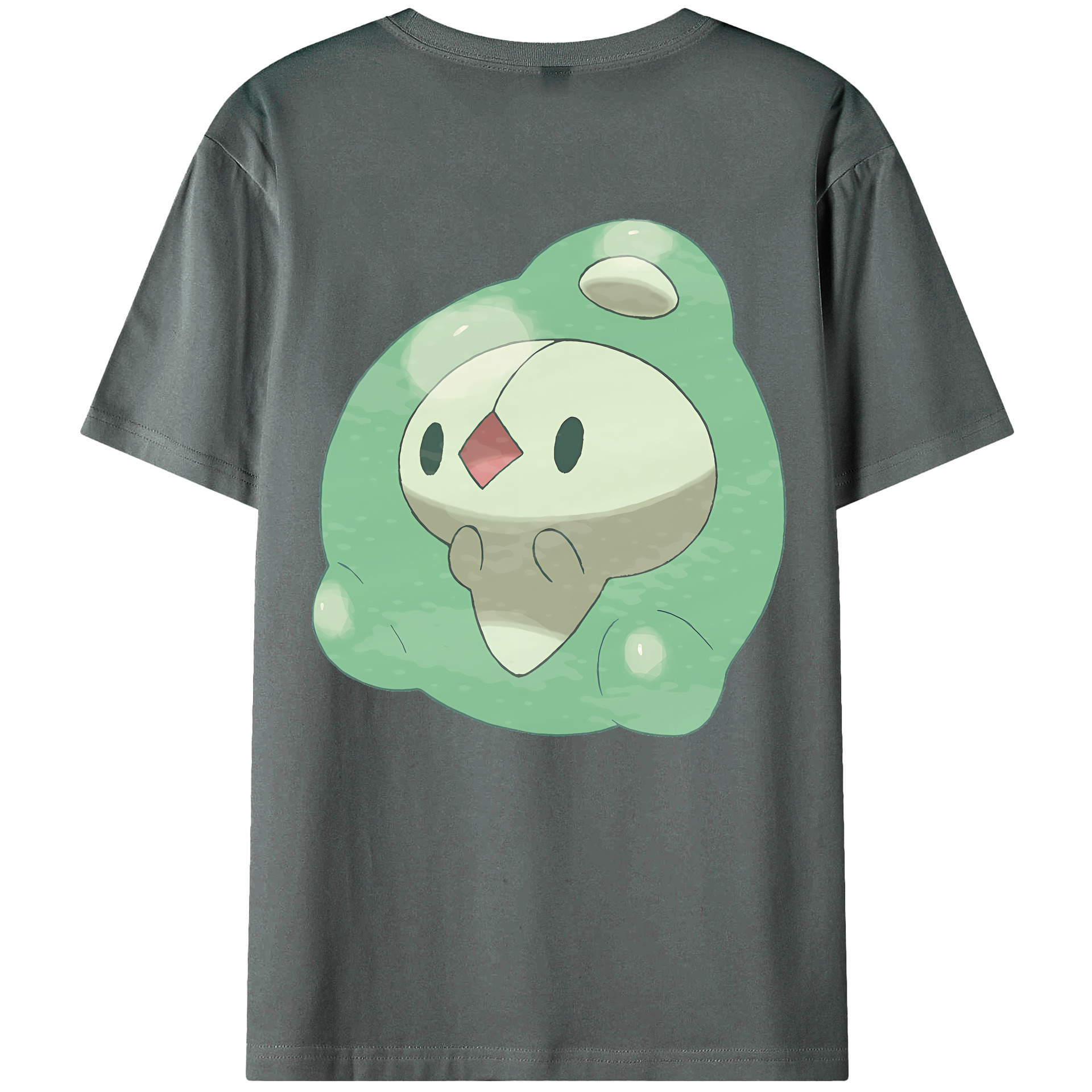 （画像用） ポケットモンスター Pokémon 綿100％ メンズ半袖Tシャツ（バックプリント） 通気性
